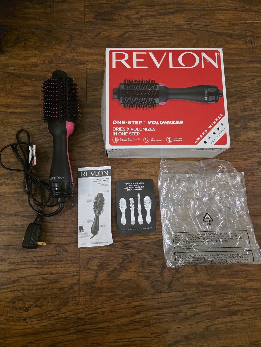 Revlon One-Step Volumizer Hair Dryer Brush - Black & Pink